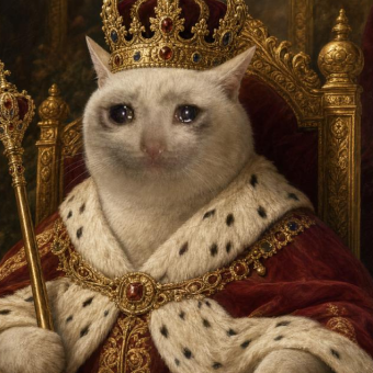 King Cash Cat meme